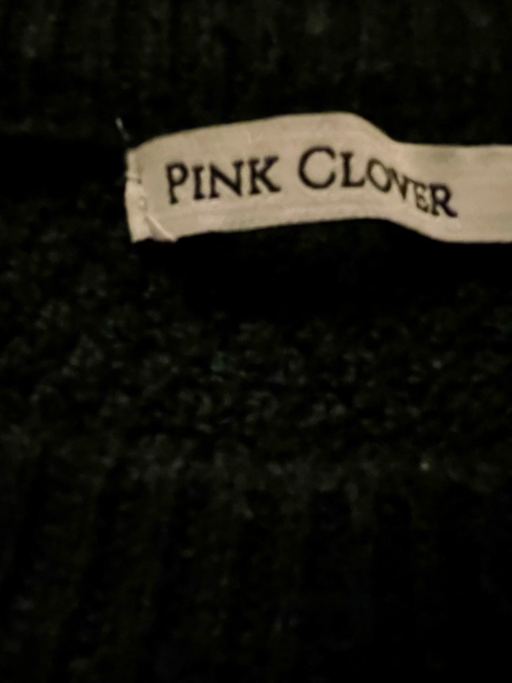 Pink Clover Nickole Textured Sweater, Dark Green - Picture 4 of 4